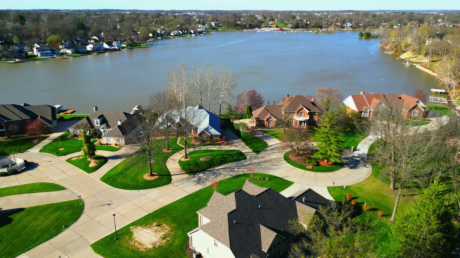 Homes in The Moorings neighborhood of Lake St. Louis, MO