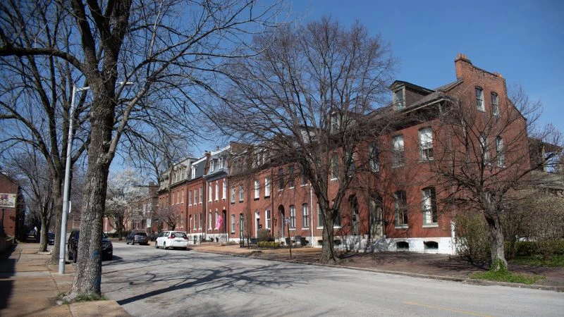 Row of houses in Soulard