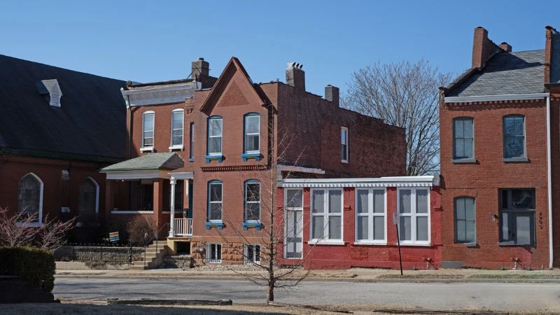 A row of houses in Benton Park