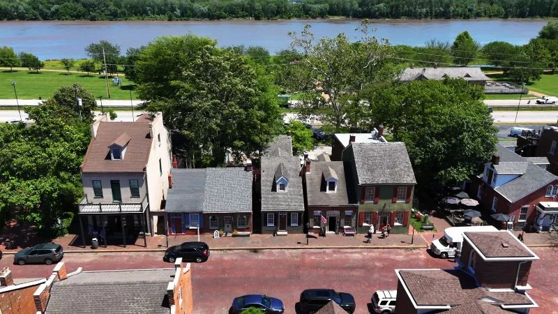 A section of historic Main Street, St. Charles, MO