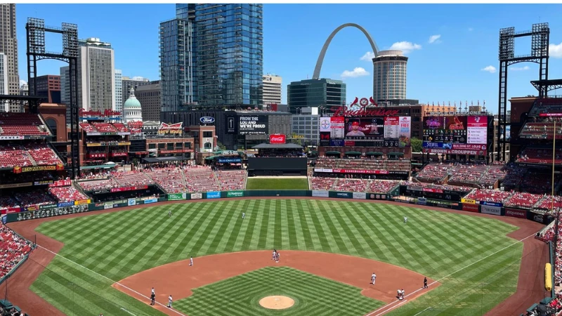 Busch Stadium, home of the St. Louis Cardinals
