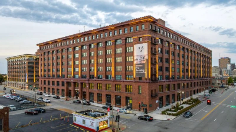Condo building in downtown