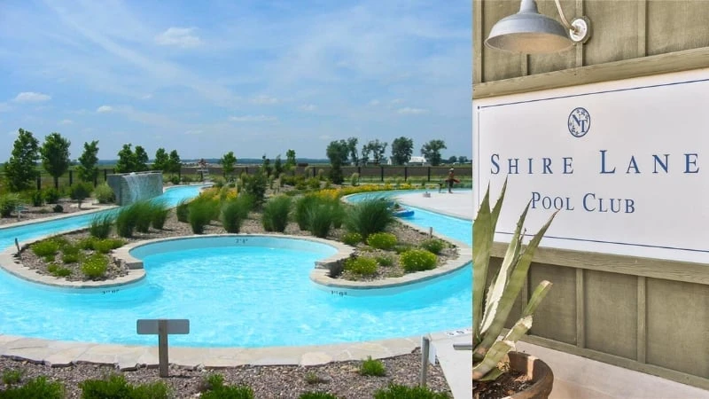 The Shire Lane Pool Club at New Town, with its lap pool and lounging areas