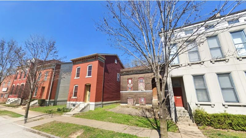 Row of houses in Old North St. Louis