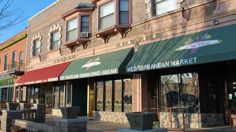 Storefronts on South Grand Blvd
