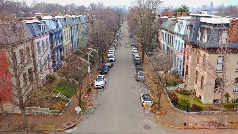 A street in LaFayette Square