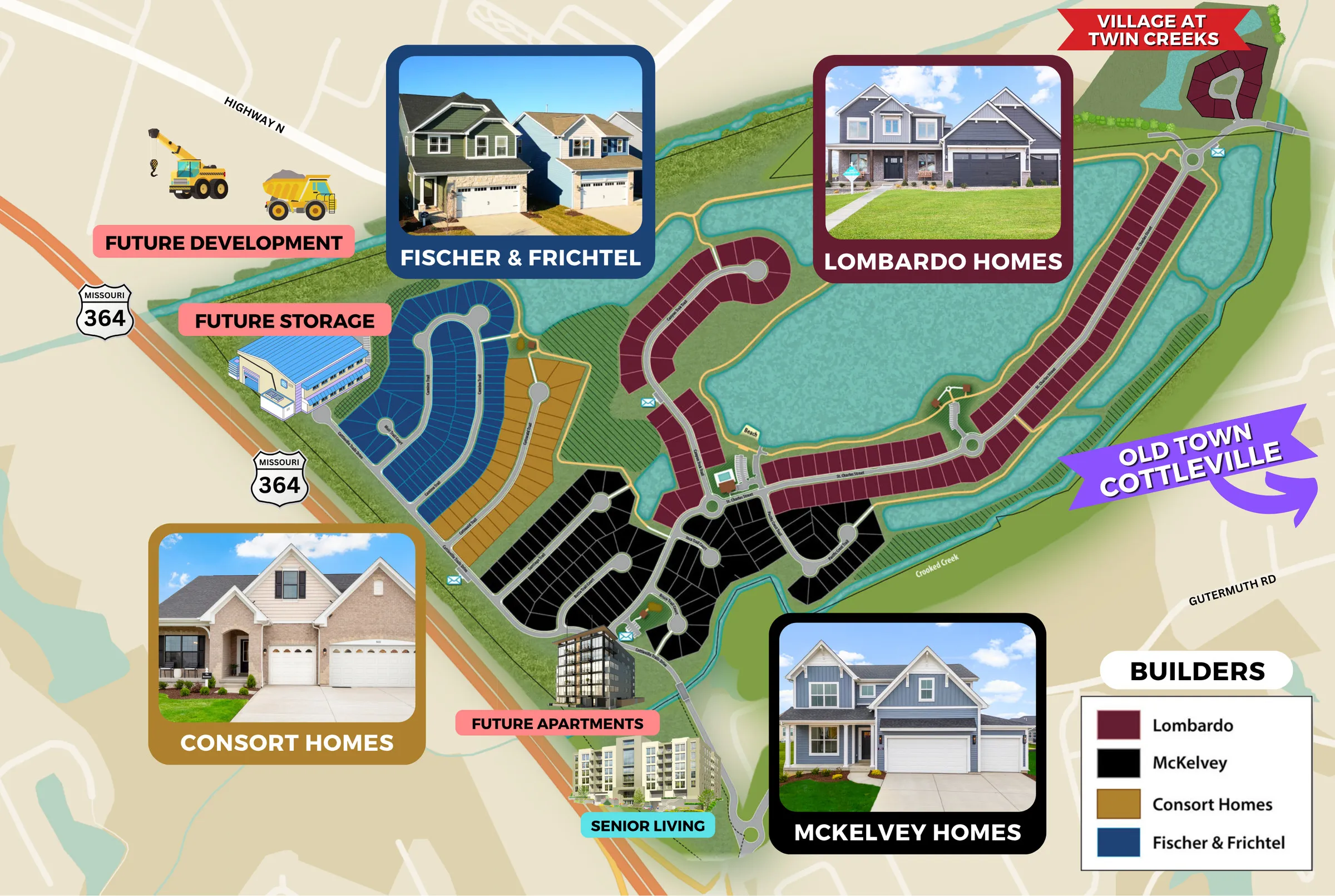Brand New Homes at Cottleville Trails, Cottleville MO