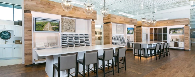 The design center is where you’ll go to select finishes, hardware, light fixtures and more!