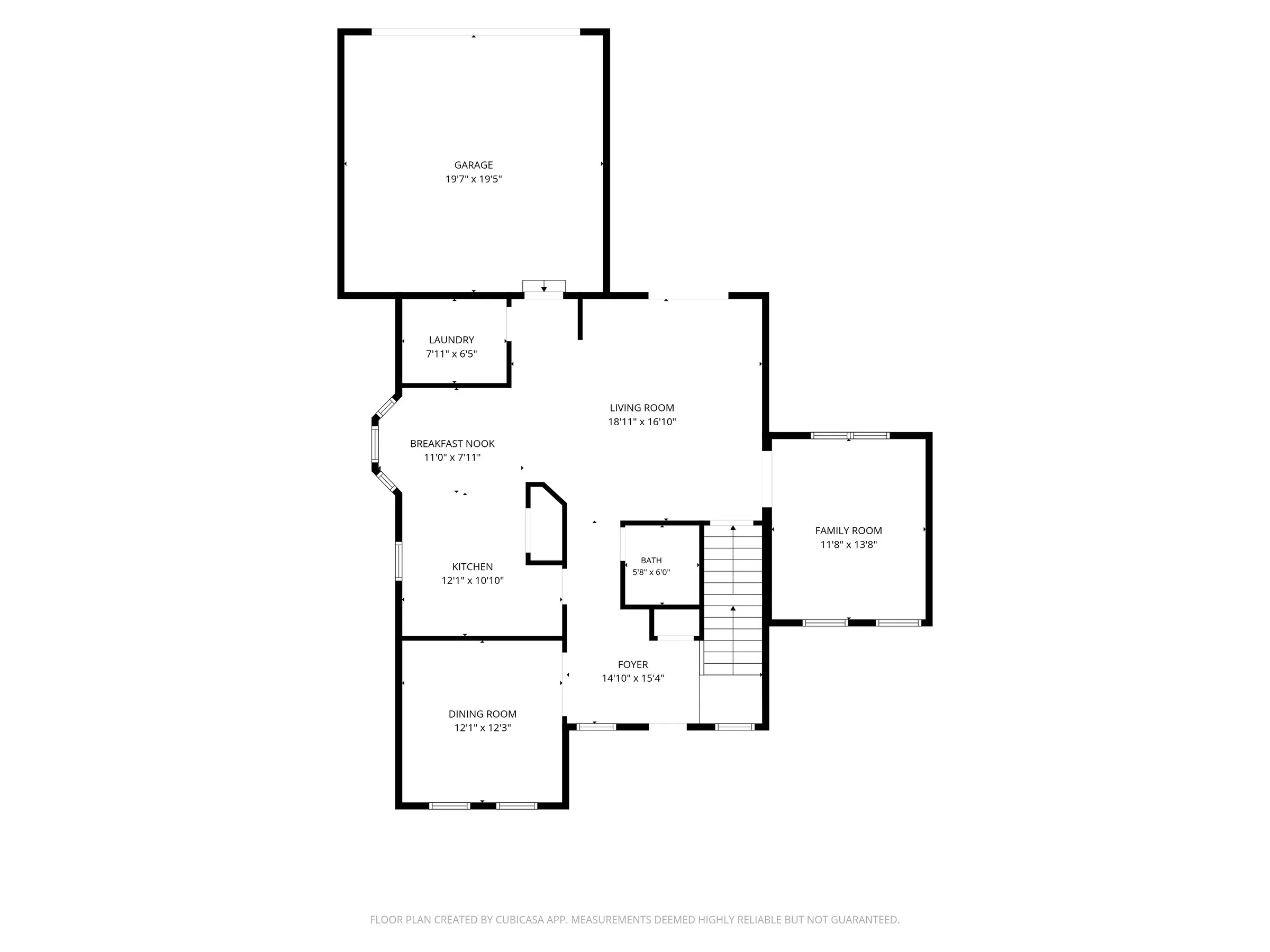 Upper level floor plan for 206 Hawksbury Place, with room dimensions for the primary bedroom, three additional bedrooms and baths