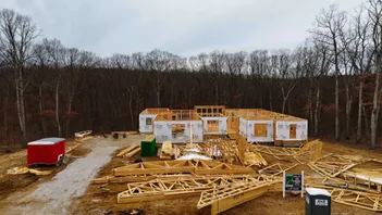 2. Framing phase of new home construction