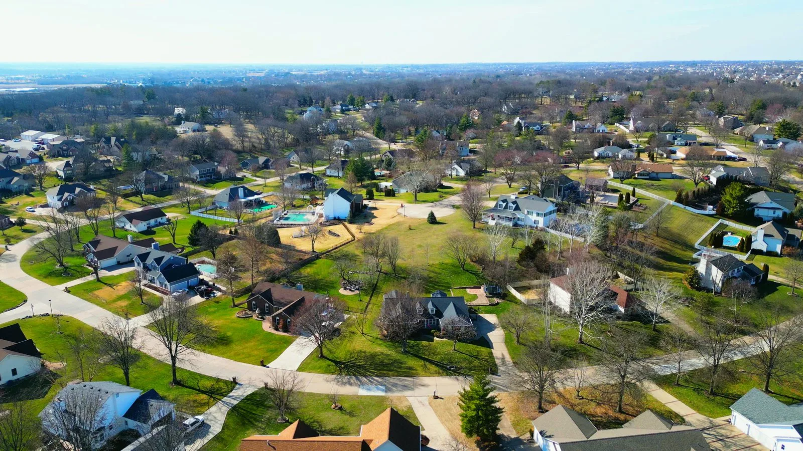 Homes in the Windsor Place neighborhood of Cottleville, MO