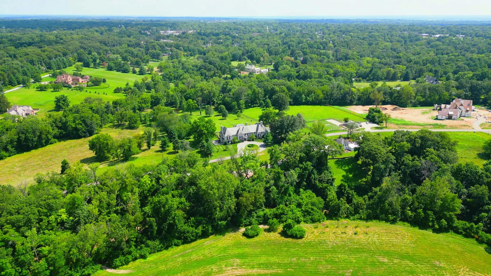 The historic Orthwein Mansion located in Huntleigh, Missouri