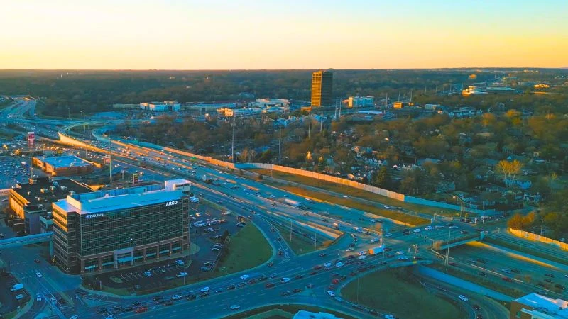 I-64 and Hanley interchange in Richmond Heights