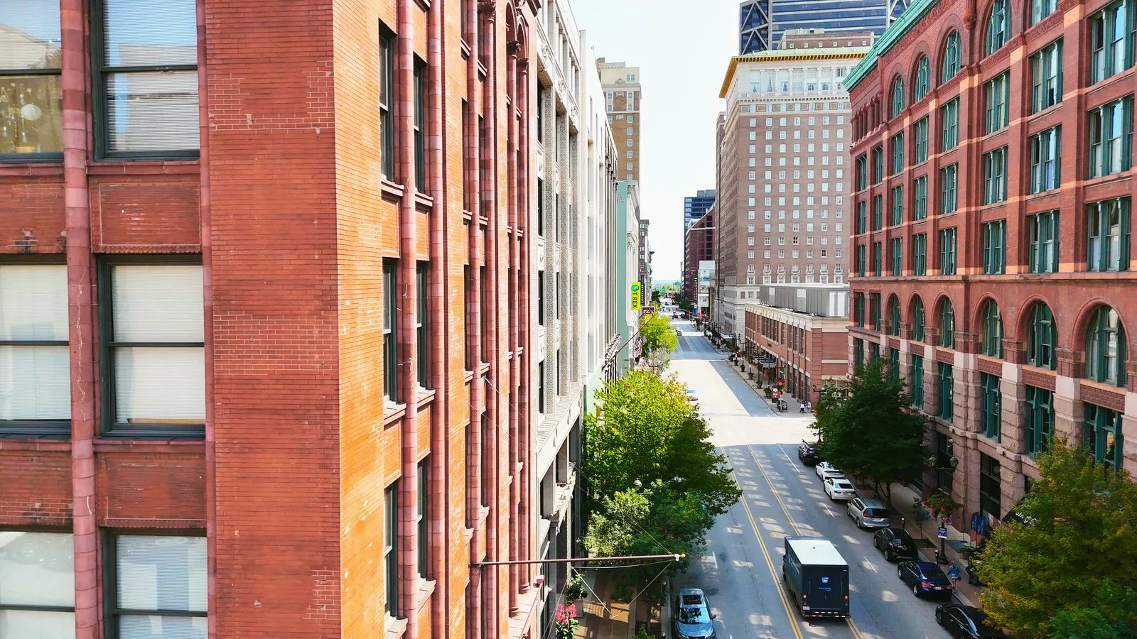 Loft buildings along Washington Avenue in Downtown St. Louis