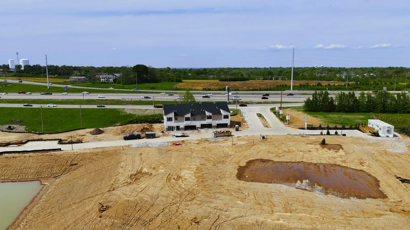 A new townhome community under construction in St. Peters, Missouri