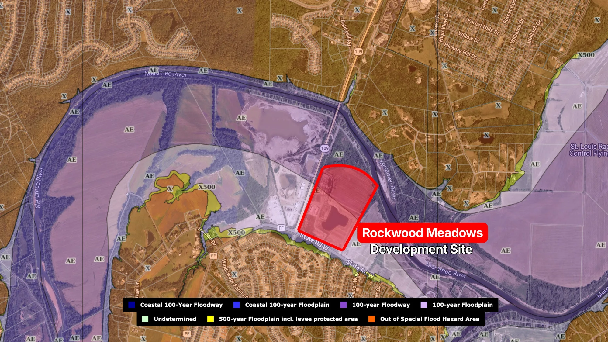 Rockwood Meadows development site