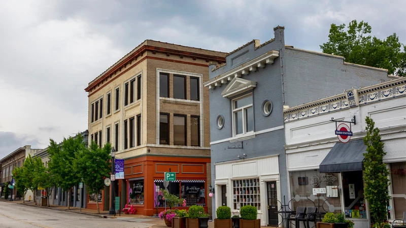 A street scene at Old Webster
