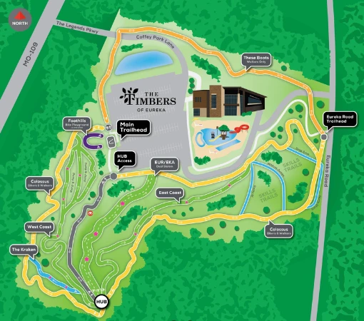 Timbers of Eureka map
