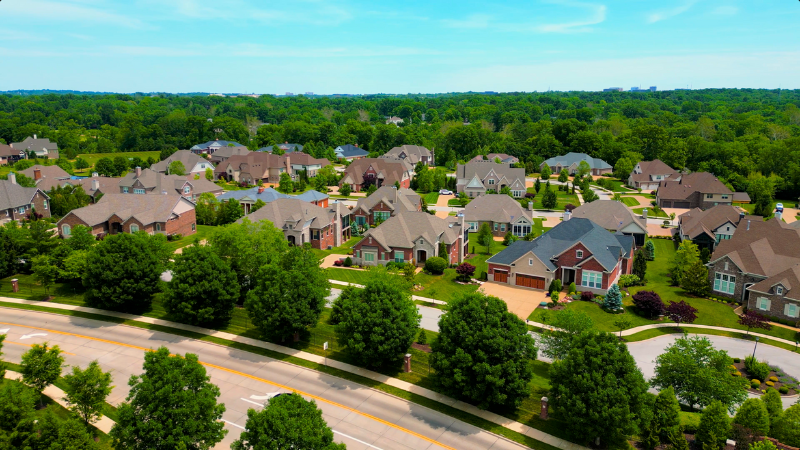 A neighborhood in Creve Coeur