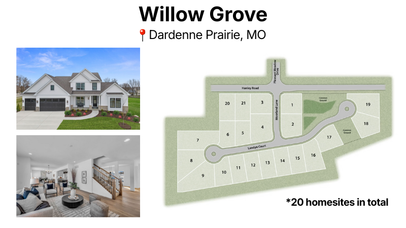 Site for Willow Grove in Dardenne Prairie