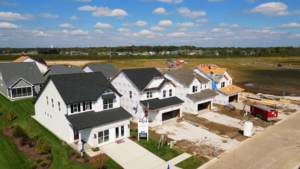 Homes in various states on completion in Cottleville, MO