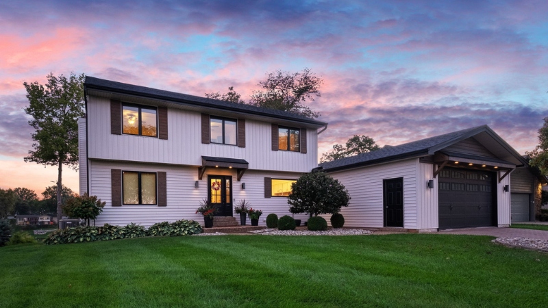 Twilight shoot of one of our listings