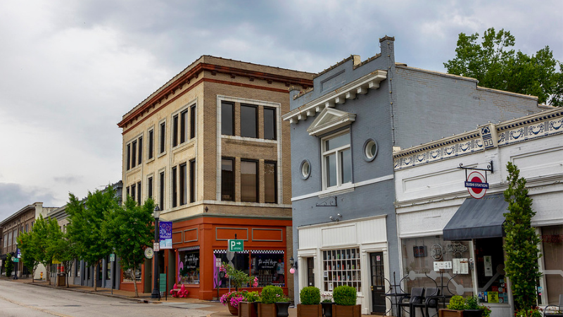 A street scene at Old Webster