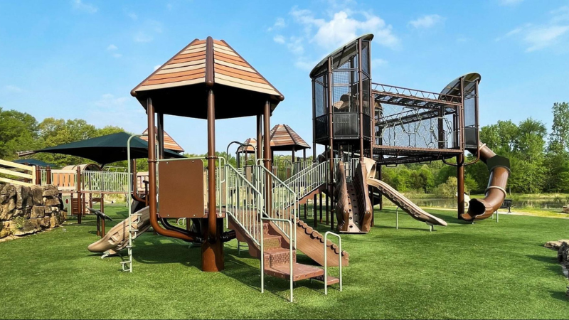 New playground at Indian Camp Creek Park New playground at Indian Camp Creek Park