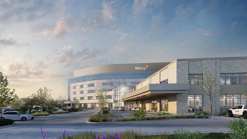 Artist rendering of Mercy’s new hospital campus Artist rendering of Mercy’s new hospital campus