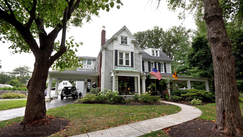 The Singleton-Hartman house was built in 1853 and is one of the oldest in Kirkwood