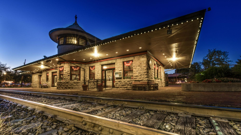 Historic Kirkwood Train Station in Downtown Kirkwood, which you can still visit today!