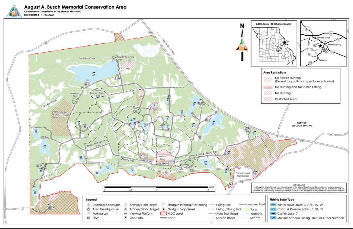Busch conservation area map
